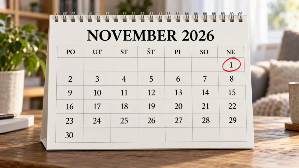 November 2026 -príplatky a obchody